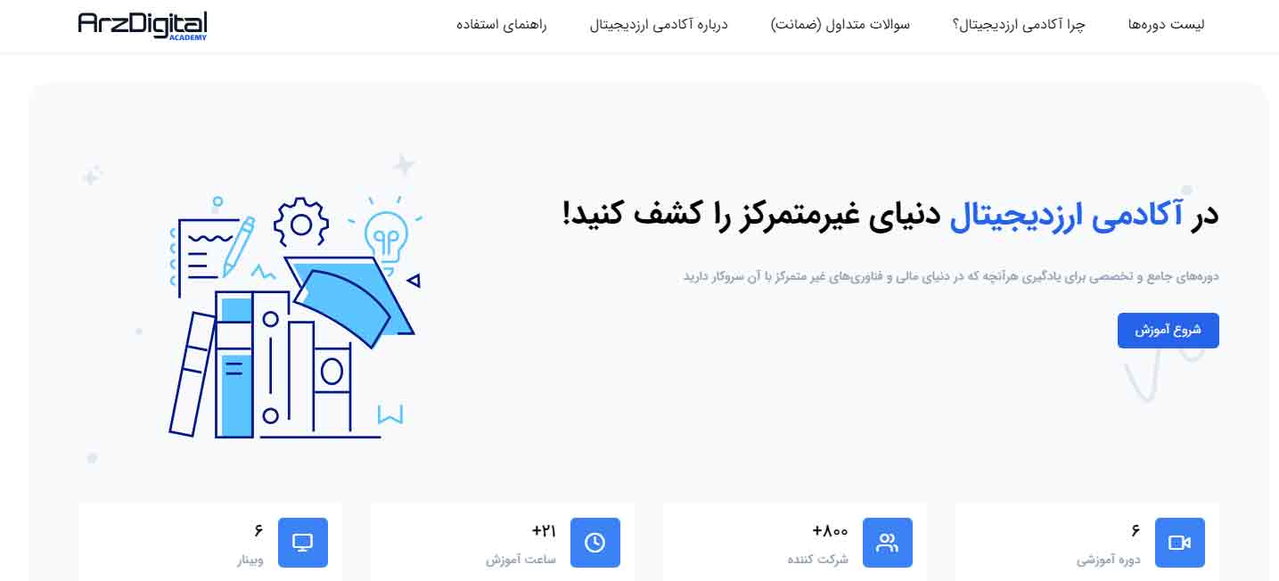 دوره آموزشی سایت ارز دیجیتال