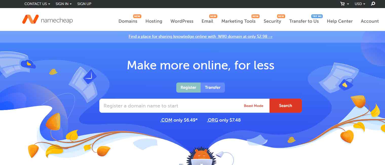 نیم چیپ (Namecheap)